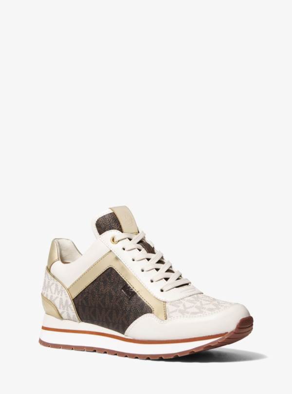 Damske Tenisky Michael Kors Maddy Two-Tone Logo Biele Čierne - Topanky Michael Kors Lacne | ODYVK-0231